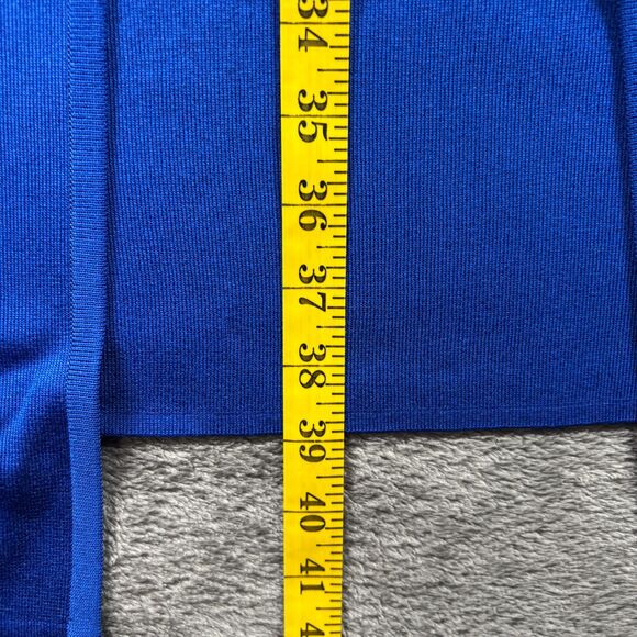 Exclusively Misook Women NWT Vintage Longline Vest Open Front Royal Blue 3X I213 - Picture 4 of 7